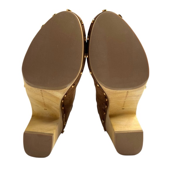 Veronica Beard Decker Suede Clog Boots Hazelwood Size 6 NEW - Picture 12 of 15